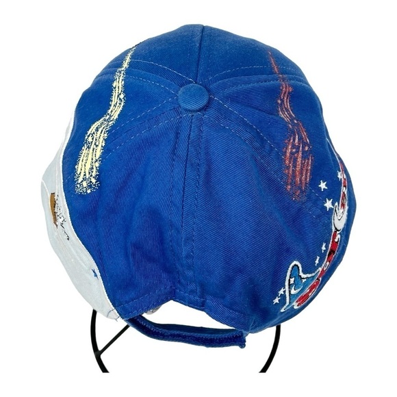 WALT DISNEY WORLD Mickey Fantasia Sorcerer Size Youth Blue White Cap - Picture 12 of 13